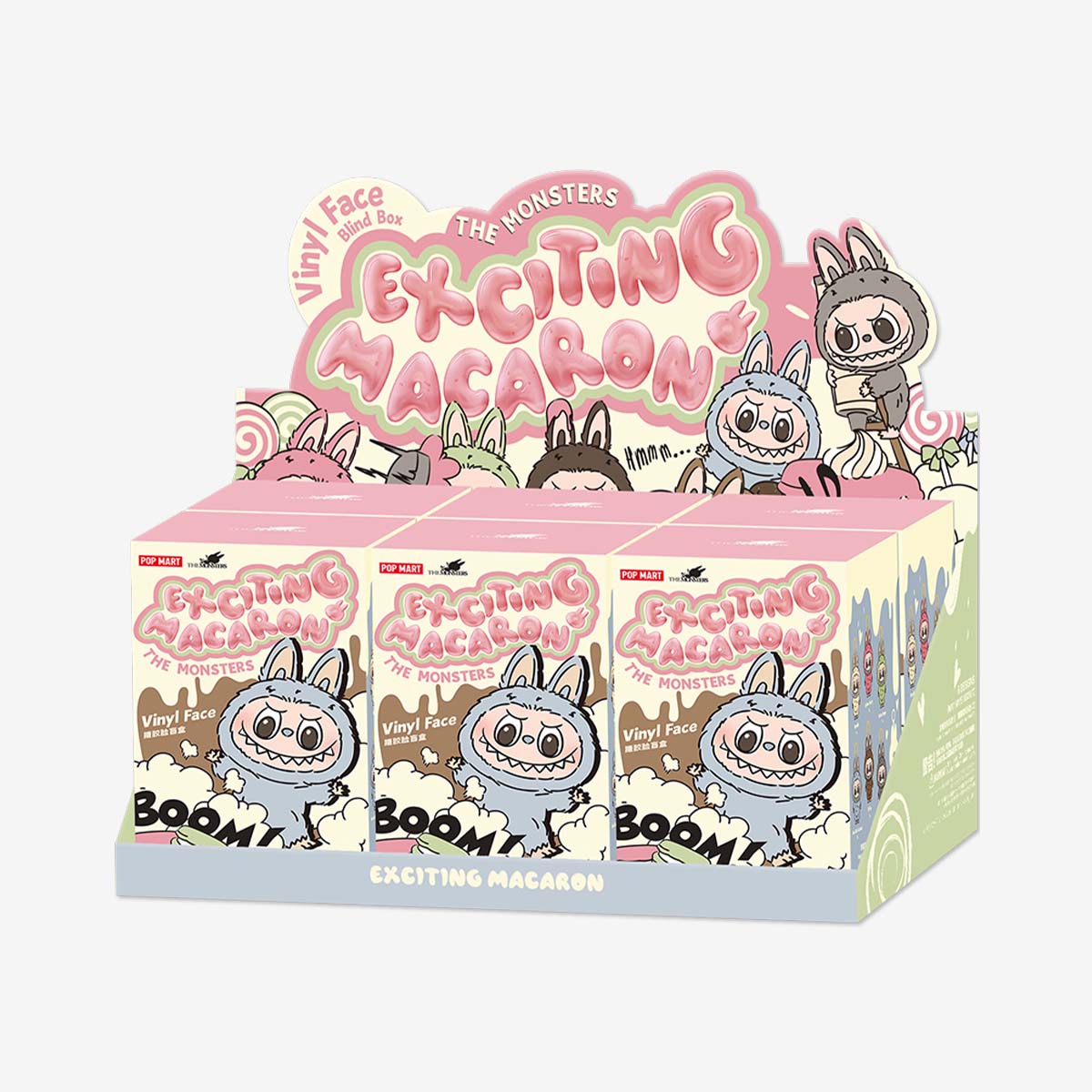 Labubu Vinyl Face Blind Box – Série Exciting Macaron